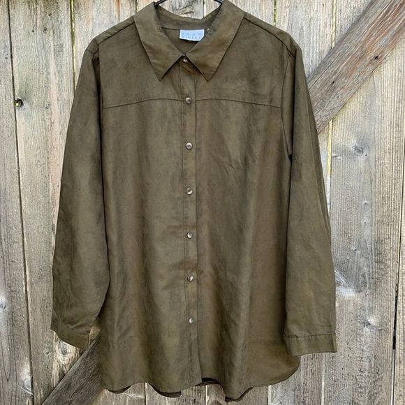 Joan Rivers Tops - Like new Joan Rivers sueded top